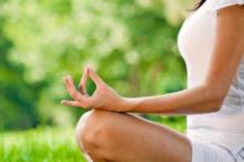 Woman meditating